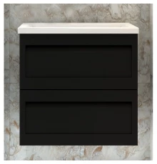 Тумба Nero Matt 60 см Art&Max Platino AM-Platino-600-2C-SO-NM-Cer