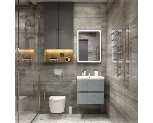 Тумба бетон 57 см Art&Max Techno AM-Techno-600-2C-SO-LS935