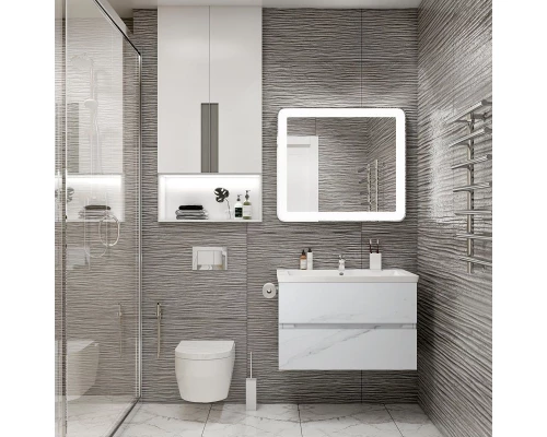 Тумба монти мрамор 87 см Art&Max Techno AM-Techno-900-2C-SO-MR960