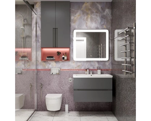 Тумба смоки софт 87 см Art&Max Techno AM-Techno-900-2C-SO-ZB815