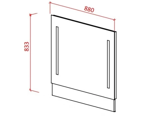 Зеркало 88x83,3 см белый глянец Astra-Form Альфа 020304/020307