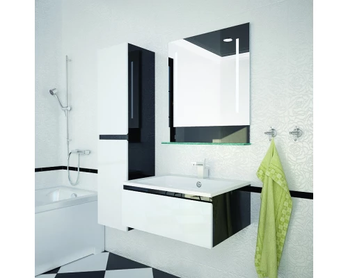 Тумба белый глянец 90 см Astra-Form Альфа 020311