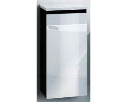 Полупенал подвесной белый глянец/черный глянец Astra-Form Альфа 020413