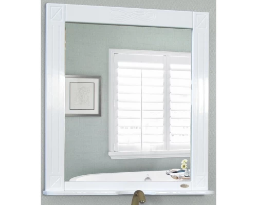 Зеркало 77x85 см белый глянец Atoll Милана