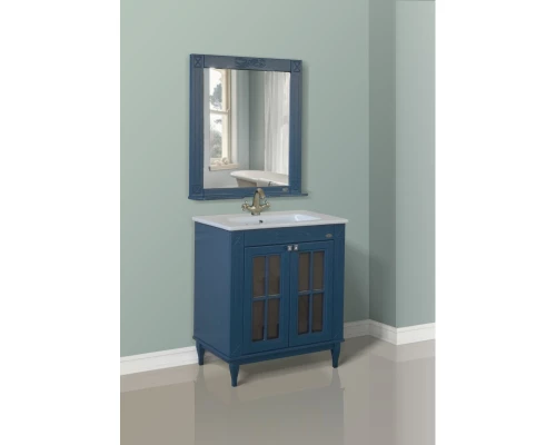 Тумба с раковиной синий 78 см Atoll Милана