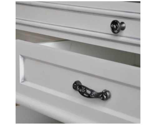 Тумба с раковиной слоновая кость серебряная патина 95 см Atoll Джулия