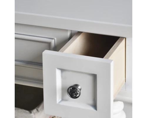 Тумба с раковиной слоновая кость серебряная патина 95 см Atoll Джулия