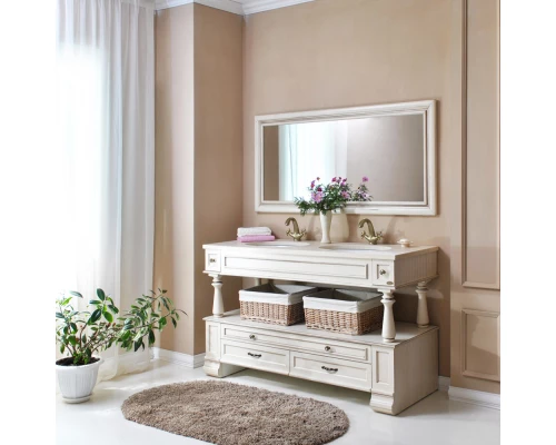 Зеркало 157x75 см слоновая кость состаренная Atoll Джулия