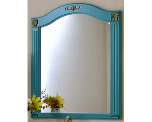 Зеркало 83x92,5 см аквамарин золотая патина Atoll Венеция