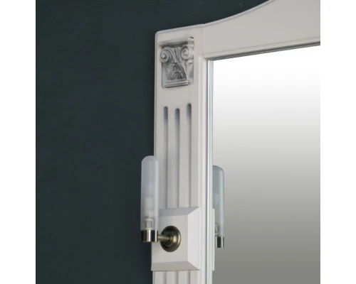 Зеркало 83x92,5 см слоновая кость серебряная патина Atoll Венеция