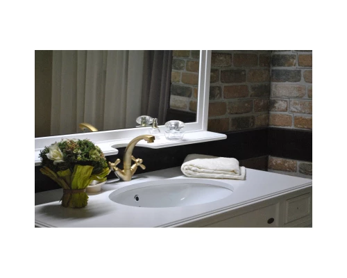 Зеркало 110x87,6 см белый матовый Atoll Марсель NEW