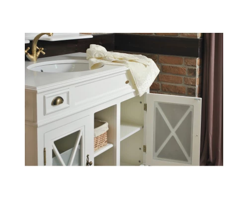 Тумба с раковиной белый матовый 116,5 см Atoll Марсель NEW