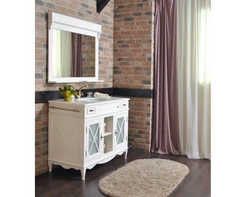 Тумба с раковиной белый матовый 116,5 см Atoll Марсель NEW