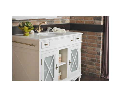 Тумба с раковиной белый матовый 116,5 см Atoll Марсель NEW