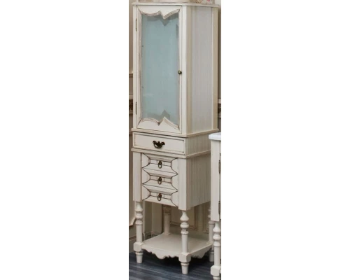 Пенал напольный слоновая кость состаренная Atoll Флоренция