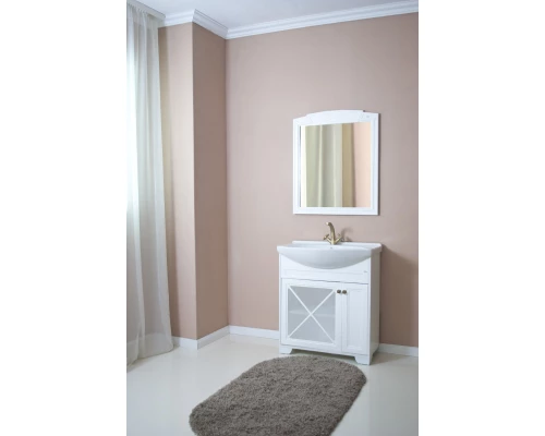 Зеркало 72x85 см белый матовый Atoll Палермо