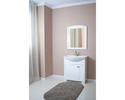 Тумба с раковиной белый матовый 76 см Atoll Палермо PALERMO76TWMAT