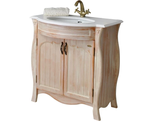 Тумба с раковиной персик 86 см Atoll Ривьера