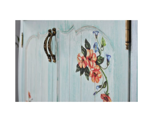 Тумба с раковиной голубой 86 см Atoll Ривьера