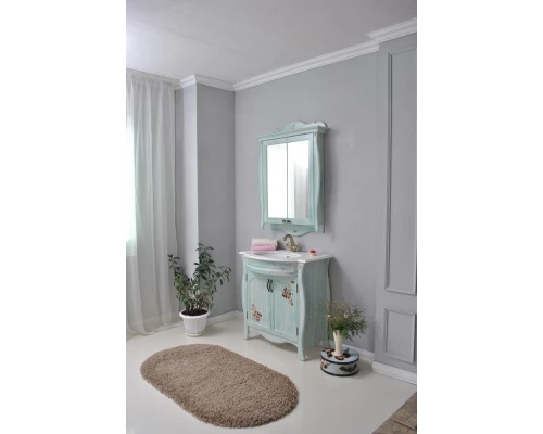 Тумба с раковиной голубой 86 см Atoll Ривьера