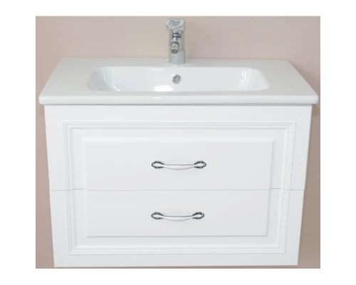 Тумба с раковиной белый матовый 78 см Atoll Валери