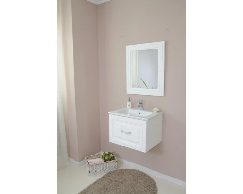 Зеркало 60,5x72,5 см белый матовый Atoll Валери