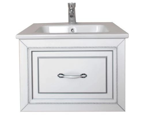 Тумба с раковиной белый матовый 60,5 см Atoll Валери