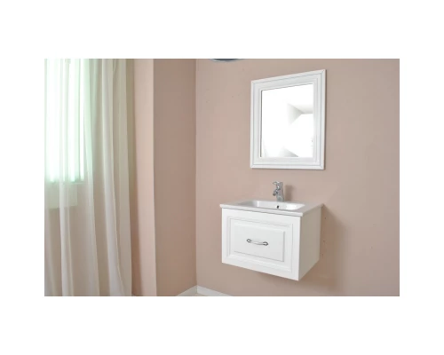 Тумба с раковиной белый матовый 60,5 см Atoll Валери