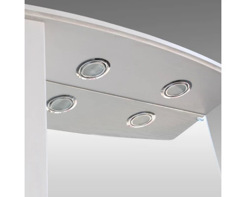 Зеркальный шкаф 85x95 см белый глянец Atoll Барселона