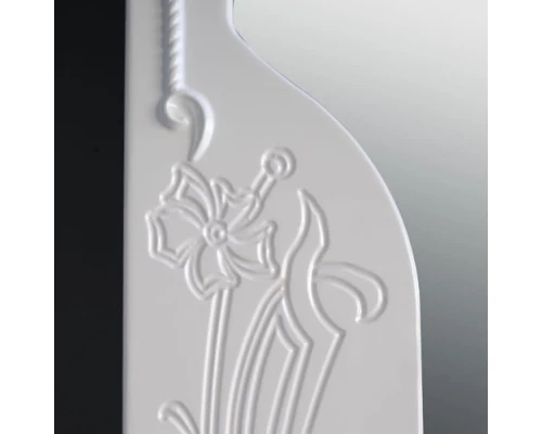 Зеркальный шкаф 85x95 см белый глянец Atoll Барселона