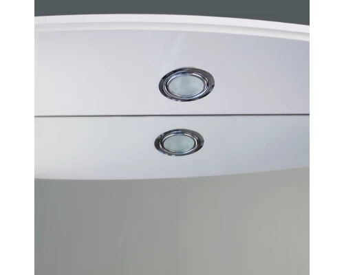 Зеркальный шкаф 65x93,5 см белый глянец Atoll Барселона