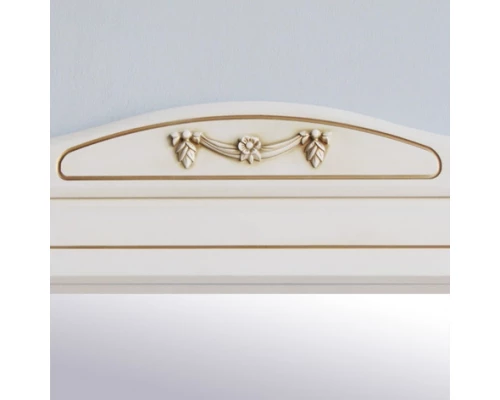 Зеркало 122,5x97 см слоновая кость золотая патина Atoll Верона