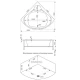 Акриловая ванна 143x143 см Bas Хатива B00042