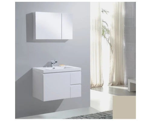 Зеркальный шкаф 80x50 см темно-серый глянец BelBagno BB800PAC/TL