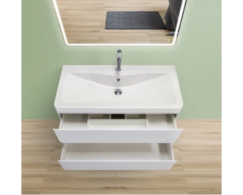 Тумба Bianco Lucido 89,6 см BelBagno Albano ALBANO-900-2C-SO-BL