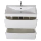 Тумба Bianco Lucido 99,6 см BelBagno Acqua ACQUA-1000-2C-PIA-BL