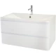 Тумба Bianco Lucido 79,6 см BelBagno Albano ALBANO-800-2C-SO-BL