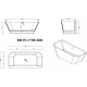 Акриловая ванна 170x80 см BelBagno BB19-1700-800