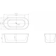 Акриловая ванна 167,5x80 см BelBagno BB306-1675