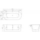 Акриловая ванна 150x80 см BelBagno BB405-1500-800