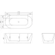 Акриловая ванна 170x80 см BelBagno BB405-1700-800