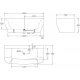 Акриловая ванна 165x78 см BelBagno BB74-NERO-W0