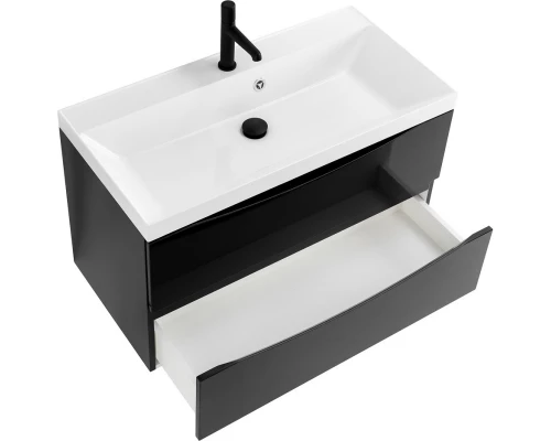 Тумба Nero Lucido 79,6 см BelBagno Marino MARINO-800-2C-SO-NL-P