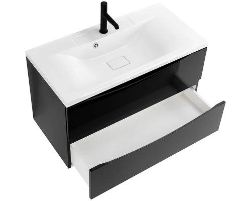 Тумба Nero Lucido 79,6 см BelBagno Marino MARINO-800-2C-SO-NL-P