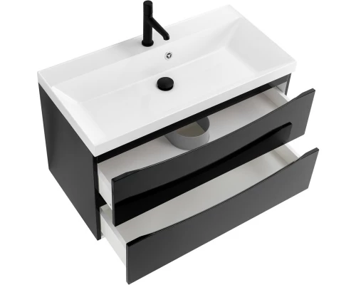 Тумба Nero Lucido 79,6 см BelBagno Marino MARINO-800-2C-SO-NL-P