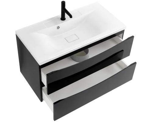 Тумба Nero Lucido 79,6 см BelBagno Marino MARINO-800-2C-SO-NL-P