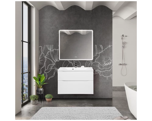 Тумба Bianco Lucido 79,6 см BelBagno Marino MARINO-H60-800-2C-SO-BL-P