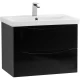Тумба Nero Lucido 56,4 см BelBagno Marino MARINO-CER-600-2C-SO-NL-P