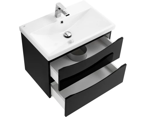 Тумба Nero Lucido 56,4 см BelBagno Marino MARINO-CER-600-2C-SO-NL-P