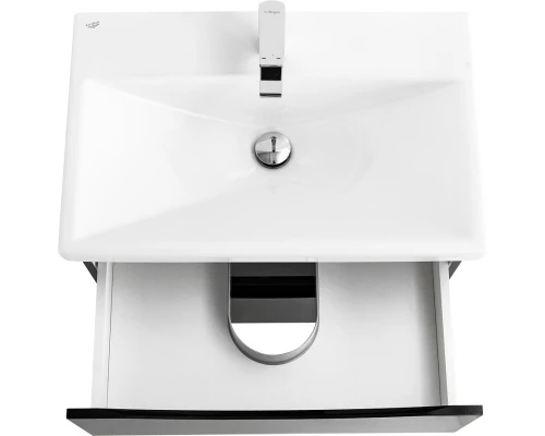 Тумба Nero Lucido 56,4 см BelBagno Marino MARINO-CER-600-2C-SO-NL-P